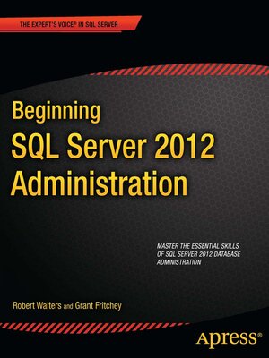 cover image of Beginning SQL Server 2012 Administration